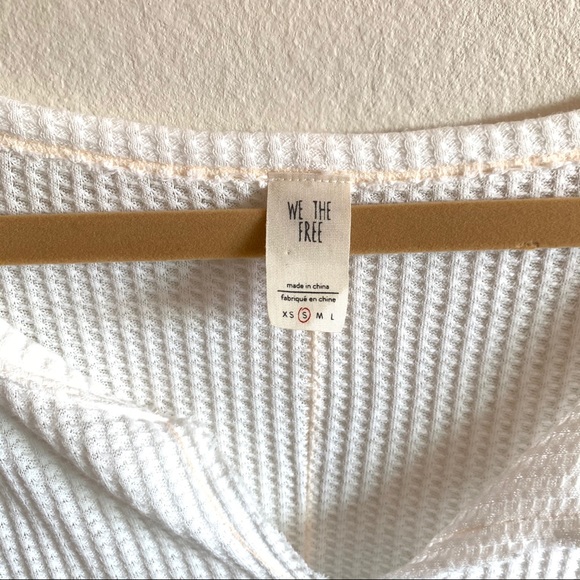 Free People We The Free Dahlia White Thermal Top - Picture 5 of 6